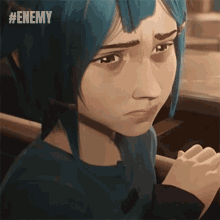 Trying Not To Cry Powder GIF - Trying Not To Cry Powder Enemy Song GIFs