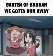 Welcome To The Kindergarten Of Banban We Gotta Run Away GIF - Welcome To The Kindergarten Of Banban Garten Of Banban We Gotta Run Away GIFs