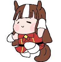 a cartoon of a girl dressed as a horse