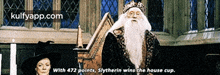 With 472 Polnts, Slytherin Wins The House Cup..Gif GIF