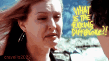 What Is The Fucking Difference Katharine Isabelle GIF - What Is The Fucking Difference Katharine Isabelle Insomnia Movie GIFs