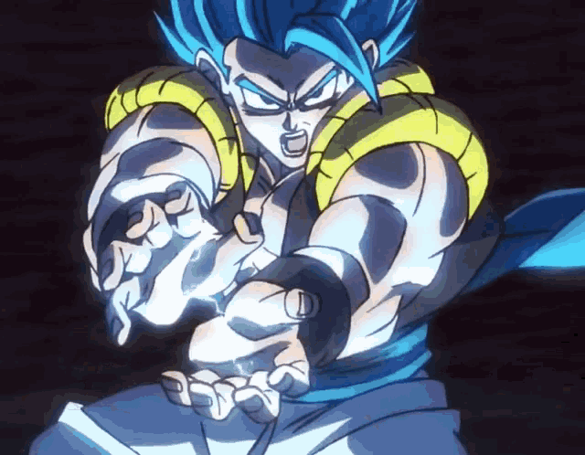 Blue Gogeta GIF HD by LordAries06 on DeviantArt