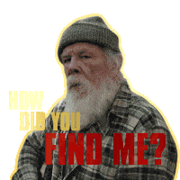 How Did You Find Me Stare Sticker