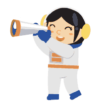 astronaut eduwis preschool telescope girl