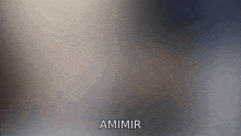 a blurred background with the word amimir written on it .