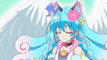 Cure Cosmo Yuni GIF - Cure Cosmo Yuni Blue Cat GIFs