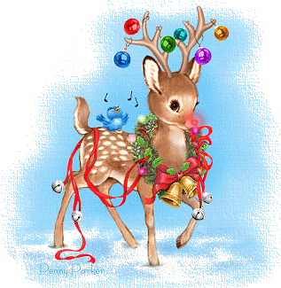 Christmas Reindeer Sticker - Christmas Reindeer Deer Stickers