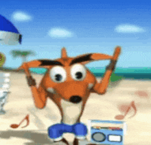 Crash Bandicoot Vibing GIF - Crash Bandicoot Vibing Music GIFs