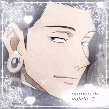 a close up of a man 's face with the words somos de valele 3 below him
