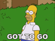 Got To Go GIF - Homer Thesimpsons Bushes GIFs