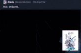 a tweet from paris @solarishilton dated 16 sept 22