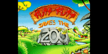 a video game called run run saves the zoo is being played