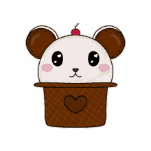 cute bonito tierno happy cupcake