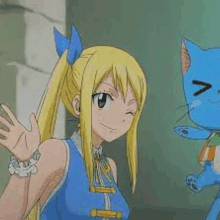 Happy Lucy GIF - Happy Lucy Fairy Tail GIFs