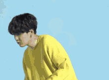 yellow sweater