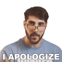 I Apologize Rudy Ayoub Sticker - I Apologize Rudy Ayoub My Bad Stickers