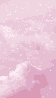 Pink Sky Stars GIF - Pink Sky Stars Moon GIFs