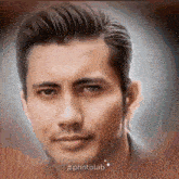a close up of a man 's face with the hashtag #photolab