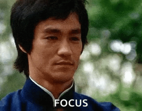 Bruce Lee Focus GIF
