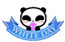 white day panda