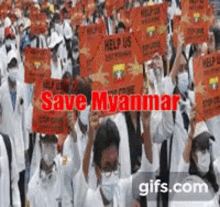 Save Myanmar Thet Hmue Kyaw GIF