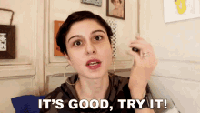 Its Good Try It GIF - Its Good Try It Scherezade Shroff GIFs