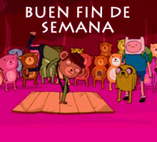 Buen Fin De Semana GIF - Adventure Time Bear Party Buen Fin De Semana GIFs