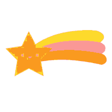 estrela star shooting star rainbow pink