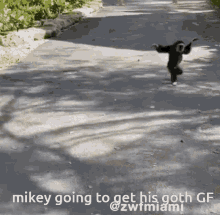 Mikey Going To Get His Goth Gf GIF - Mikey Going To Get His Goth Gf Running GIFs