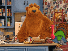 thanksgiving bear in the big blue house big blue house blue house blue mouse