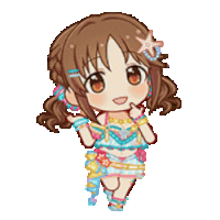a pixel art drawing of a girl in a bikini with a starfish on her head .