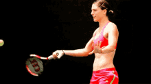 andrea petkovic tennis swing smile play