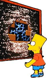Bart Simpson Gears Sticker - Bart Simpson Gears Chalkboard Stickers