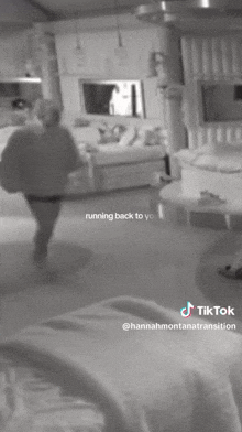 a black and white photo with the words running back to you on it