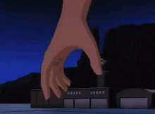 a fist with a green glow around it