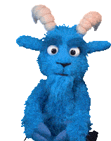 Blauer Bock Blue Goat Sticker - Blauer Bock Blue Goat Nodding Stickers