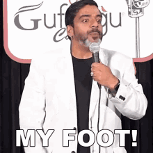 My Foot Jeeveshu Ahluwalia GIF - My Foot Jeeveshu Ahluwalia Gussa Karna GIFs