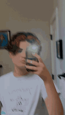 eboy mirror selfie pose peace