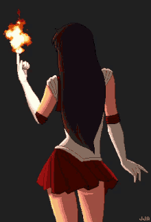 Sailor Mars Flame GIF - Sailor Mars Flame Fire GIFs