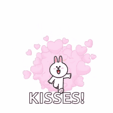 Cony Kiss GIF - Cony Kiss Cony And Brown GIFs
