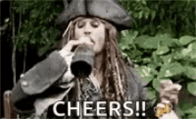 Cheers Jack Sparrow GIF - Cheers Jack Sparrow Rum GIFs