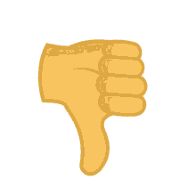 thumbs up joypixels opposition displeasure dislike