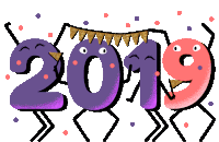 2019 Happy New Year Sticker