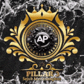 a logo for pillar 3 with a crown on top of it