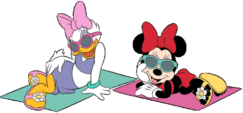 Relaxing Minnie Mouse Sticker - Relaxing Minnie Mouse Daisy Duck ...