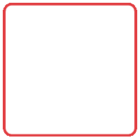 a red letter m on a white background with a red border