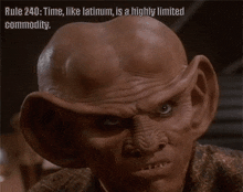 Rule 240 Time Like Latinum Is A Highly GIF - Rule 240 Time Like Latinum Is A Highly Limited Commodity GIFs