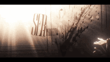 a drawing of a hand reaching out towards the word ser