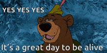 It Is A Great Day To Be Alive Bear GIF - It Is A Great Day To Be Alive Bear Great Day GIFs