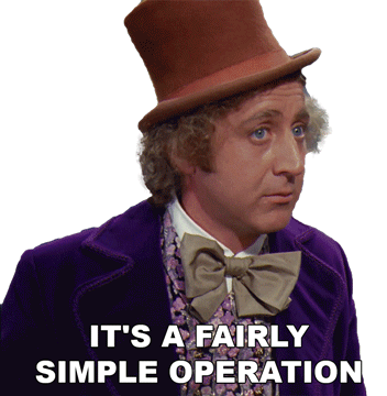 Its A Fairly Simple Operation Willy Wonka And The Chocolate Factory Sticker - Its A Fairly Simple Operation Willy Wonka And The Chocolate Factory Itll Be Very Simple Stickers